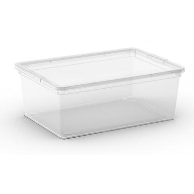 PROREGAL Mega Deal 20x Mehrzweck Aufbewahrungsbehälter HIPPO mit Deckel, HxBxT 15x37x26cm, 11 Liter, Transparent, Behälter, Box, Aufbewahrungsbehälter