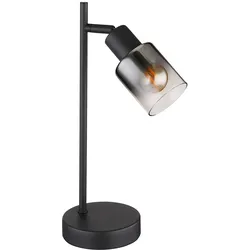 Tischleuchte Tischlampe Beistelllampe Schreibtischlampe Glas Rauchfarbe H 14,3cm