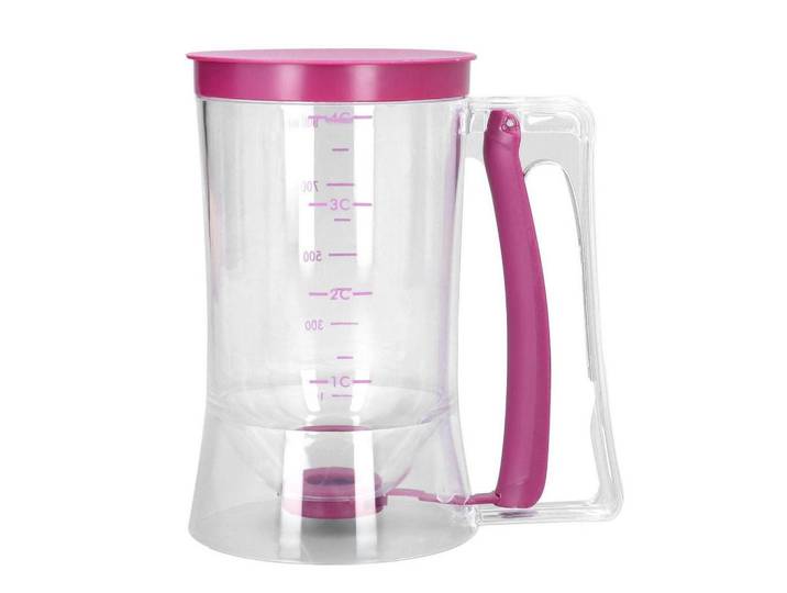 Teigportionierer mit Skala 900ml, Pink, Kunststoff, Backen & Backzubehör, Messbecher