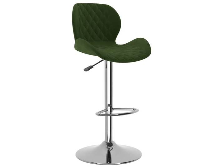 Confortable Tabourets de bar lot de 2 vert foncé velours avec manuel de montage（32946879）VIDAXL