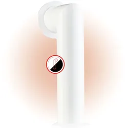 KAMINIO KAMINIO Ofenrohr MAX für Elektrokamine - Nachbildung eines Schornsteins mit Rosette - Weiß