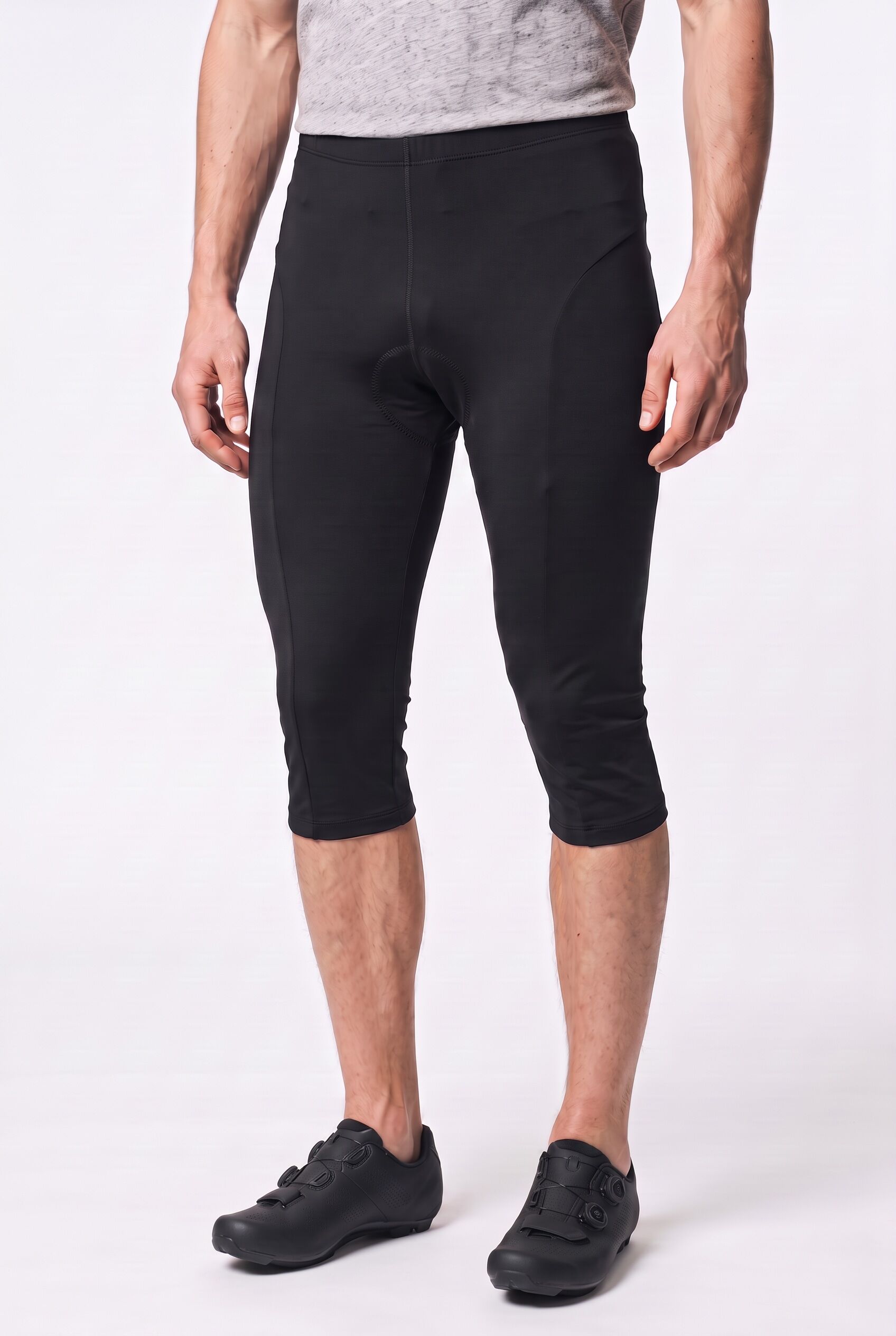 Fahrradhose VAUDE "MEN'S MATERA 3/4 TIGHTS", Herren, Gr. S, N-Gr, schwarz, Obermaterial: 74% Polyester, 26% Elasthan, Hosen Fahrradhose, 3/4-Länge, bequeme Passform schwarz S, N-Gr
