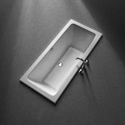 Kermi LIVORO VL1 Badewanne 4-Eck 190/90 Mittelablauf - Badewanne