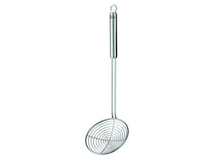 RÖSLE Seihlöffel, 12 cm, Edelstahl 18/10, spülmaschinengeeignet Hochwertiger Abseihlöffel mit Rundgriff, silbern