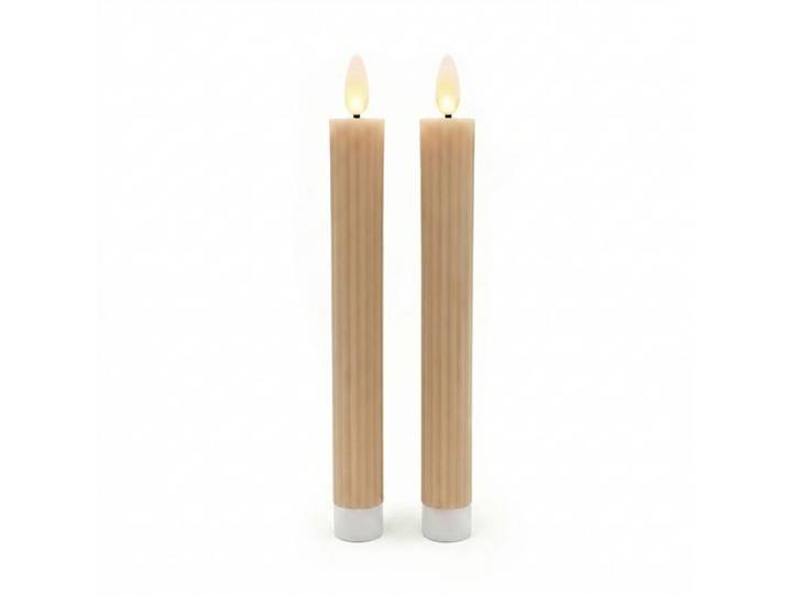 Relaxdays Lot de 2 bougies LED en cire