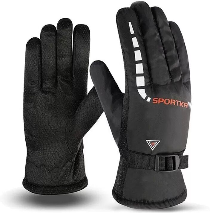INF Herren Ski- und Fahrradhandschuhe: Warm, winddicht und wasserabweisend Rote Serie