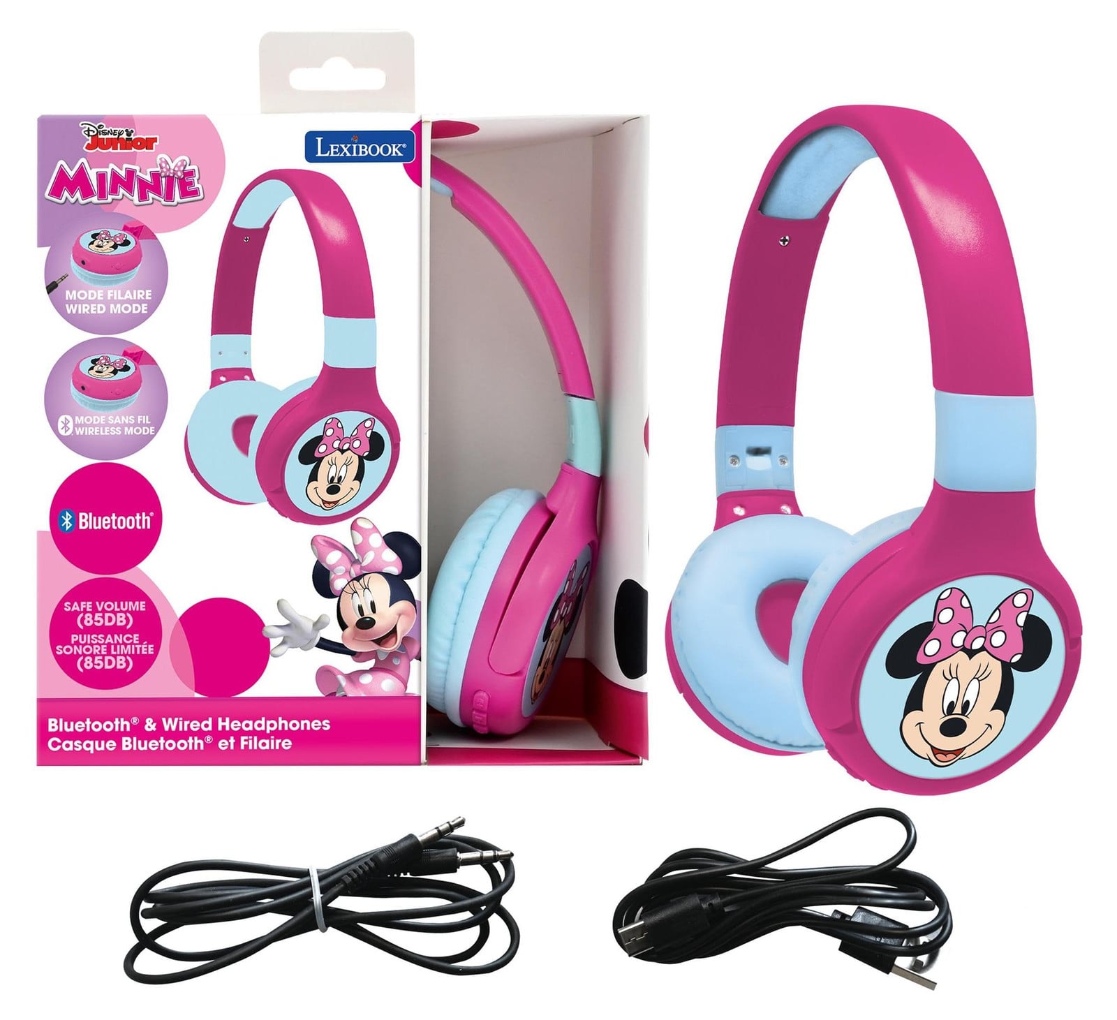 Lexibook Minnie Bluetooth-hoofdtelefoon HPBT010MNLXB
