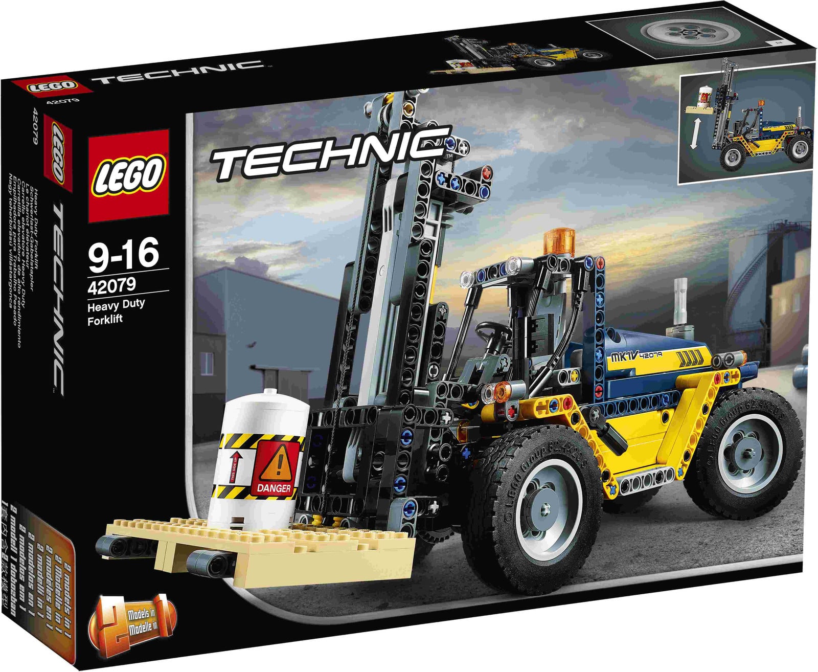 LEGO zware vorkheftruck