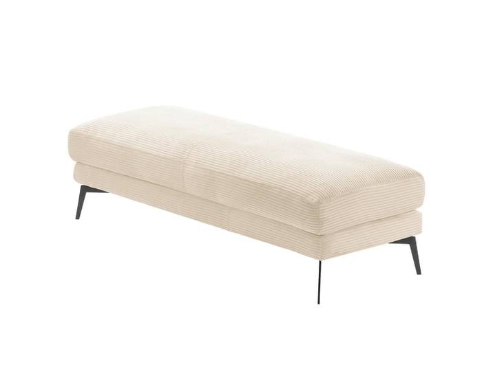 P & B Hocker Berlin, Creme, Metall, rechteckig, 163x46x62 cm, Wohnzimmer, Hocker, Sitzhocker