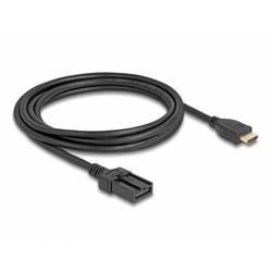 Delock HDMI Anschlusskabel HDMI-A Stecker, HDMI-E Stecker 3 m Schwarz 87906 4K UHD, vergoldete Steckkontakte, doppelt geschirmt HDMI-Kabel