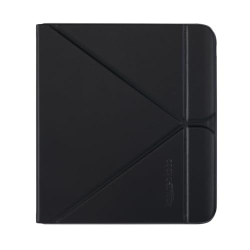 Kobo Libra Colour SleepCover Case in het zwart met sleep/wake technologie en ingebouwde 2-weg standaard