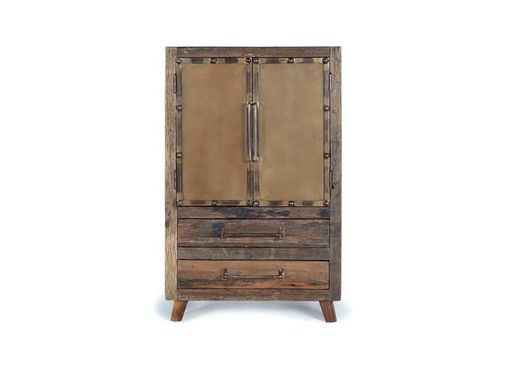 Buffet en bois récupéré et métal