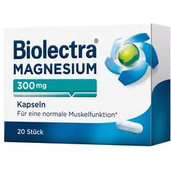 BIOLECTRA Magnesium 300 mg Kapseln 20 St