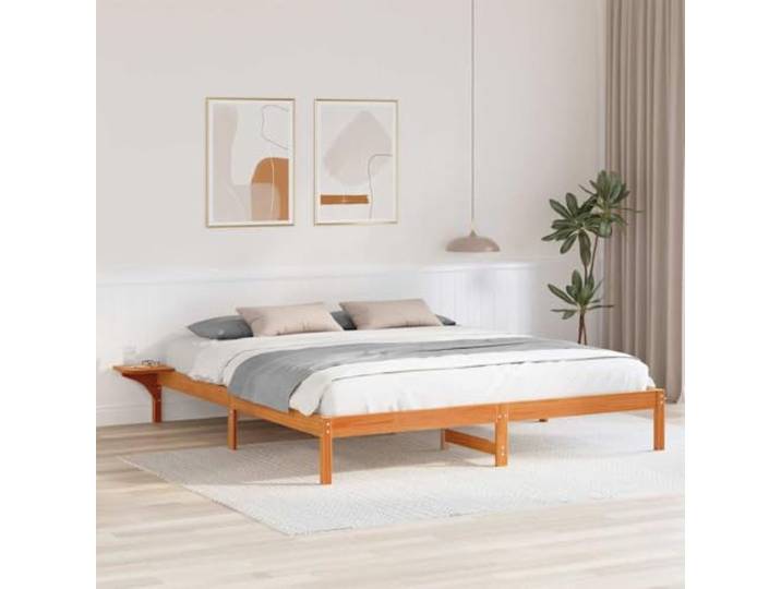 YUTAASU Bettrahmen Massives Kiefernholz 180x200 cm Modernes Design, Stabile Lattenrost, Pflegeleicht, Ideal für Schlafzimmer