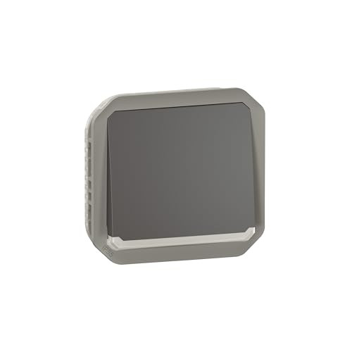 Legrand Plexo 069813l Drukknop - Helder/Antraciet - Componeerbaar