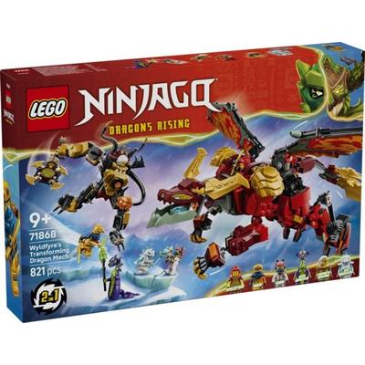 LEGO NINJAGO 71868 Wyldfyres Drachenmech, Actionfigur, Bauspielzeug für Kinder