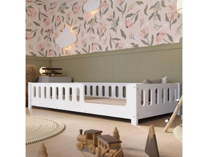 Crazy Pine Montessori Kinderbett Crazy Ethan 80x160 cm - Einstieg rechts