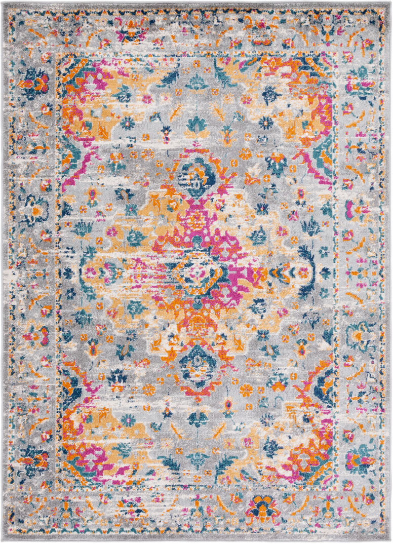 Langley Street Silas Area Rug Grey;Orange;Pink Rectangle 160 x 229 cm