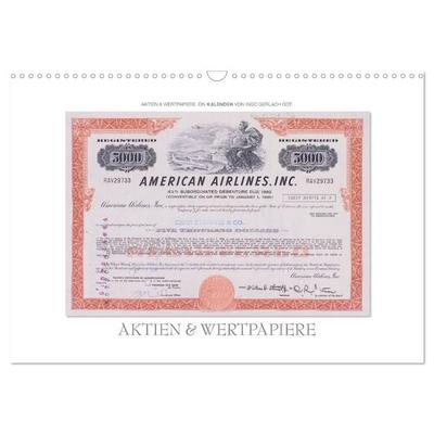 Aktien & Wertpapiere / CH-Version (Wandkalender 2026 DIN A3 quer), CALVENDO Monatskalender