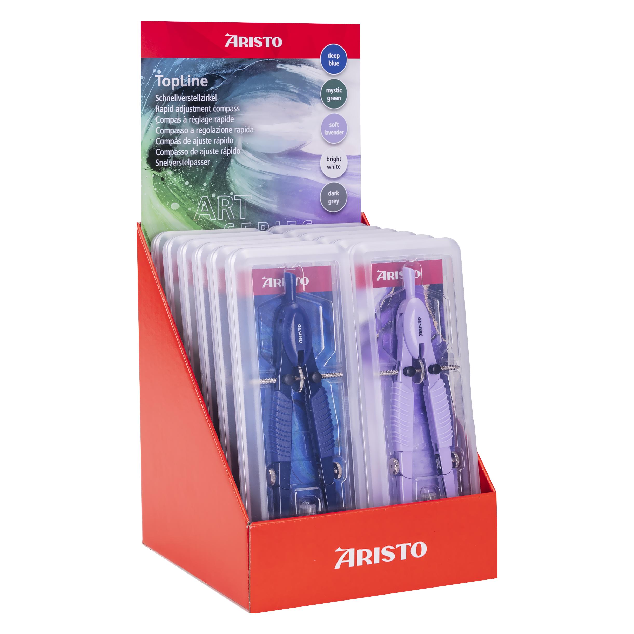 Aristo BTS Zirkel Neon Series Display 18, 6x 552741-20, 552742-20, 552744-23 (VD559840)