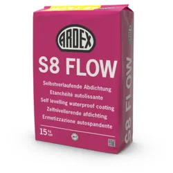Ardex S 8 Flow Selbstverlaufende Abdichtung 15 kg Schlauchfoliensack