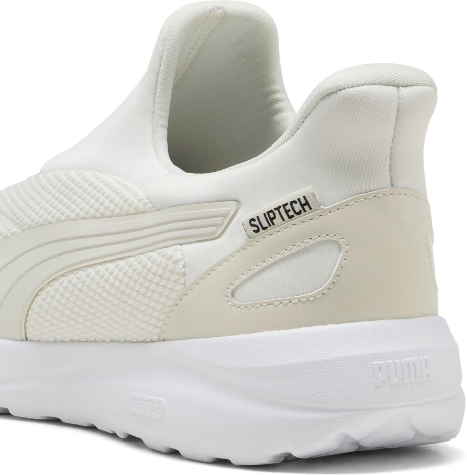 Walkingschuh PUMA "SOFTRIDE COSMIC SLIPTECH", Gr. 37, Textil, weiß (vapor gray, vapor gray), unifarben, Schuhe Walkingschuh, Slip-on Sneaker