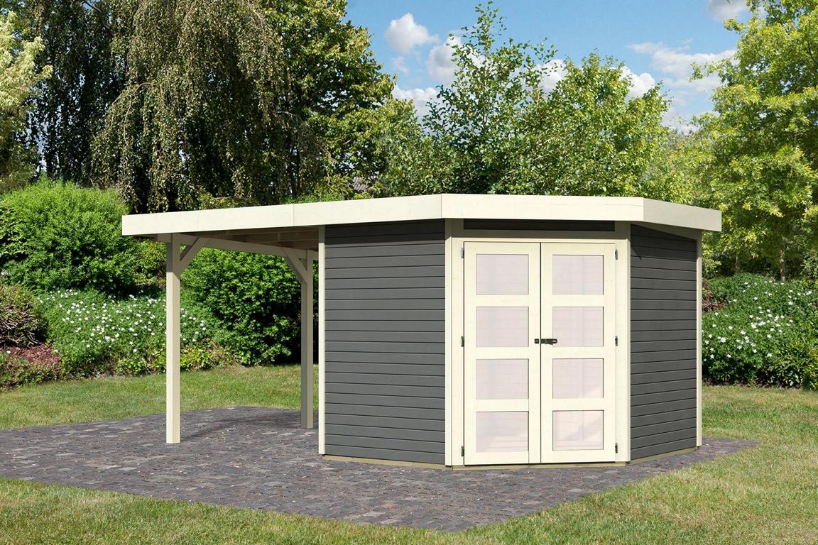 KARIBUHOLZT SH Goldendorf 5 tg 246x242x218 im Set mit AD 2,40m 08438111