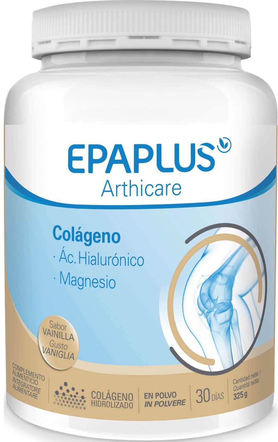 Epaplus Colágeno Ácido Hialurónico Magnesio Vainill 30 Días 325g