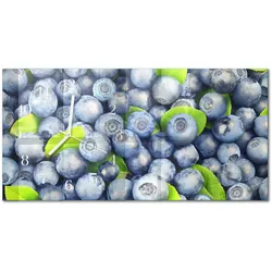 WANDUHR aus Glas 60x30 cm - Beeren