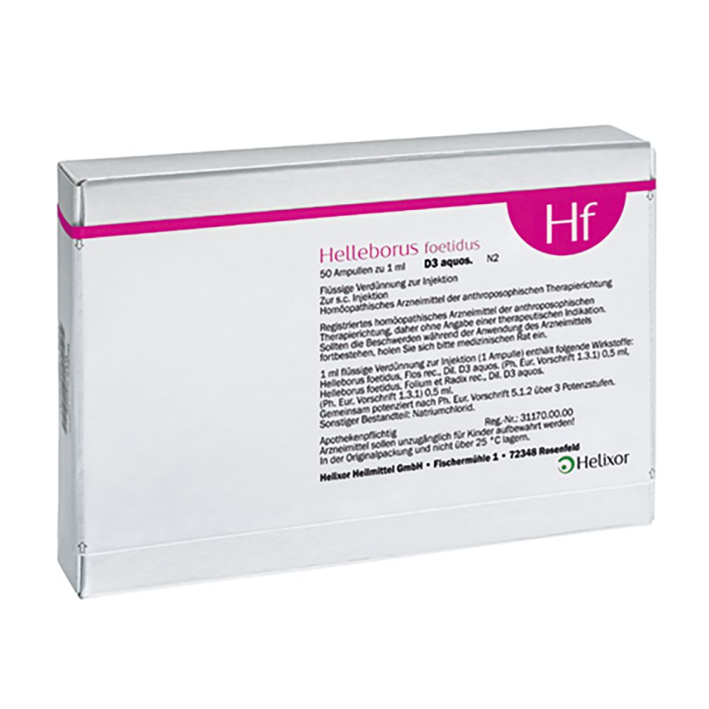 Helleborus Foetidus aquos. D 3 Ampullen 50x1 ml