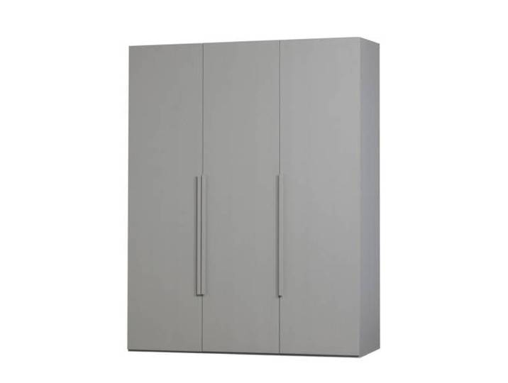 WOOOD Rens Kledingkast 3-Deurs - Noten/Grijs - 210x165x58