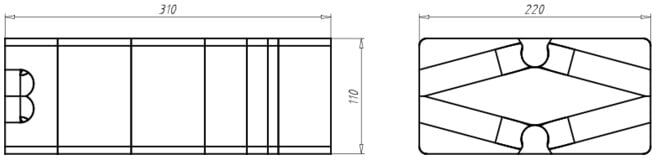 KAISER Support système 240-310 mm Insert multi-appareils 9966.32 (9966.32)