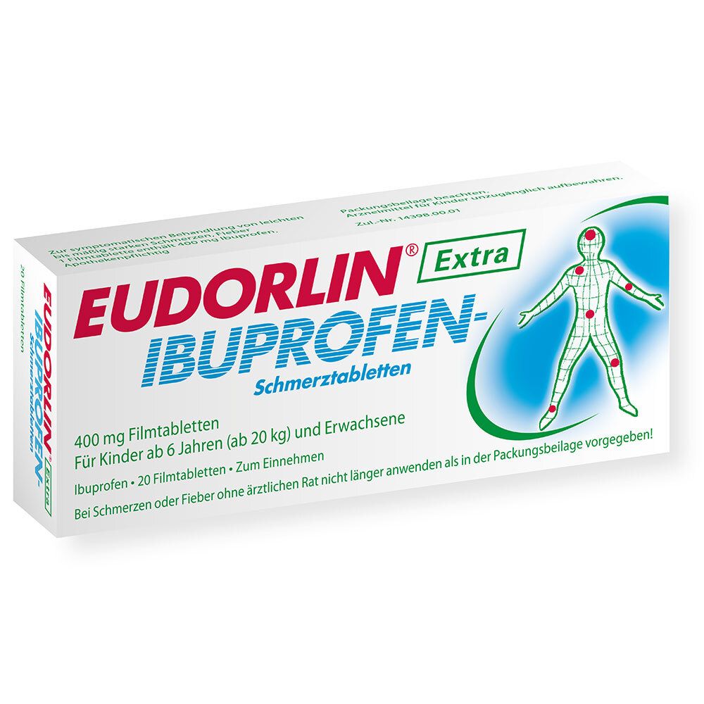Eudorlin extra Ibuprofen Schmerztabl. 20 St Filmtabletten