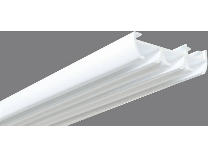 Gardinenschiene GOOD LIFE Sileno Gr. 4, weiss (weiß), L:240cm, Aluminium, Gardinenstangen, Gardinenschiene