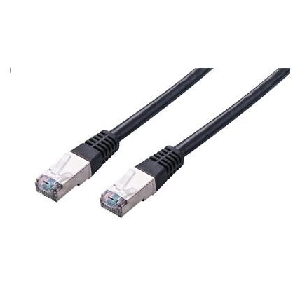 C-Tech Cable patchcord Cat5e, FTP, black, 0.25m (FTP, CAT5e, 0.25 m) (8954125014669)