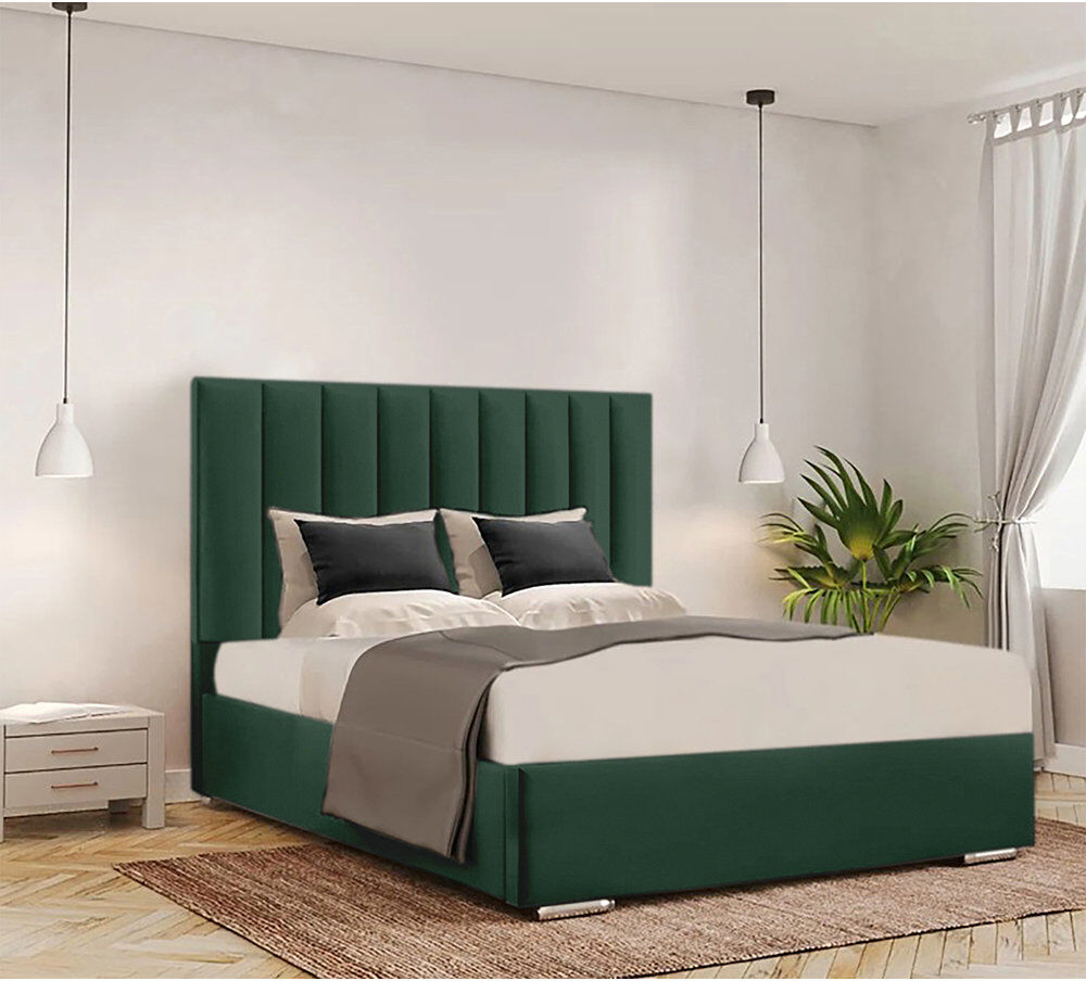 Ivy Bronx Caylob Upholstered Bed Emerald Small Double