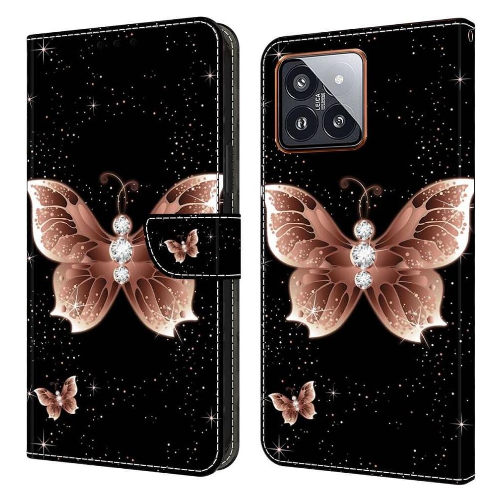 Cover-Discount Xiaomi 14 Pro - 3D-Effekt Hülle Etui Diamond Butterfly (Xiaomi 14 Pro) (660171401A)