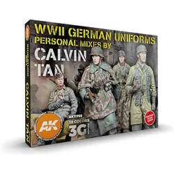 AK Interactive Acrylfarbenset mit Tanfarben "Calvin Tan"