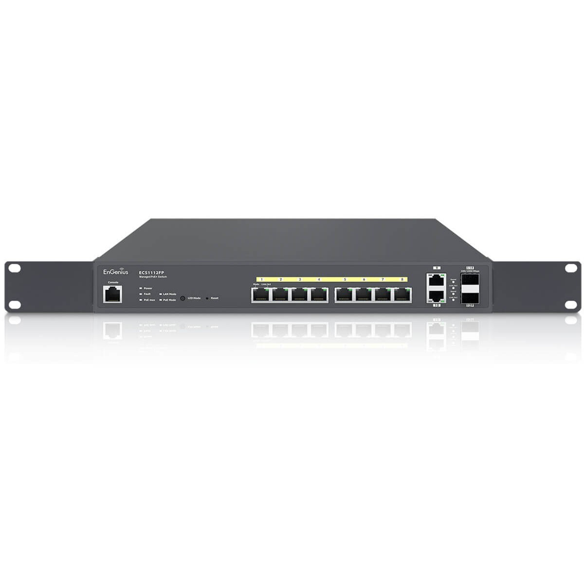 EnGenius ECS1112FP, Managed, L2+, Gigabit Ethernet (10/100/1000), Vollduplex, Power over Ethernet (PoE), Rack-Einbau
