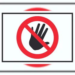 HB-Druck Bitte nicht anfassen Symbol Schild A5 (148x210mm)