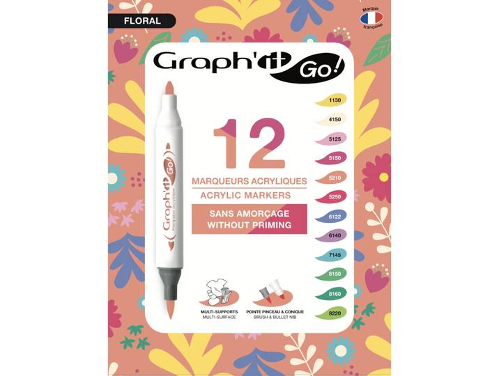 MARKERS ACRYLIC - FLORAL