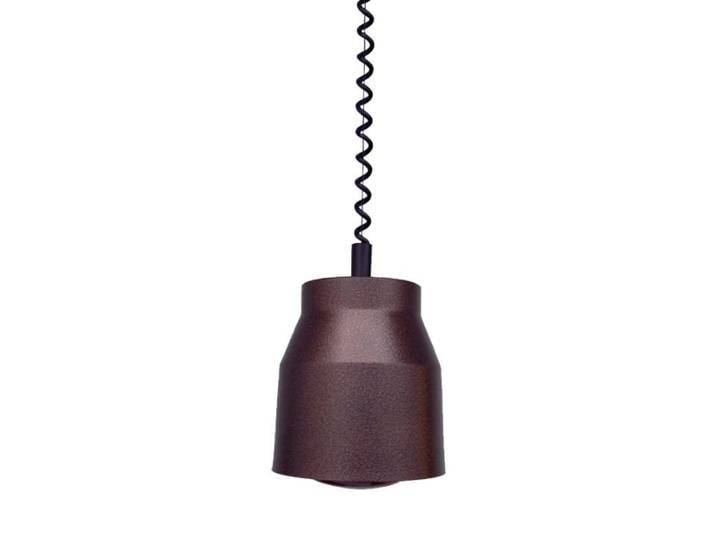 Lampe Chauffante Infrarouge Suspendue\, Finition Cuivrée Noir\, 250 W\, 220 V - Mono