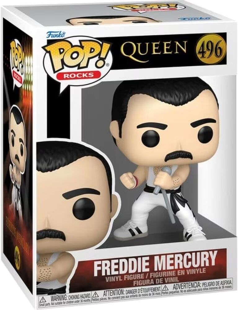 Funko Pop Rocks Queen Freddie Mercury White Singlet Talla Única Unisex