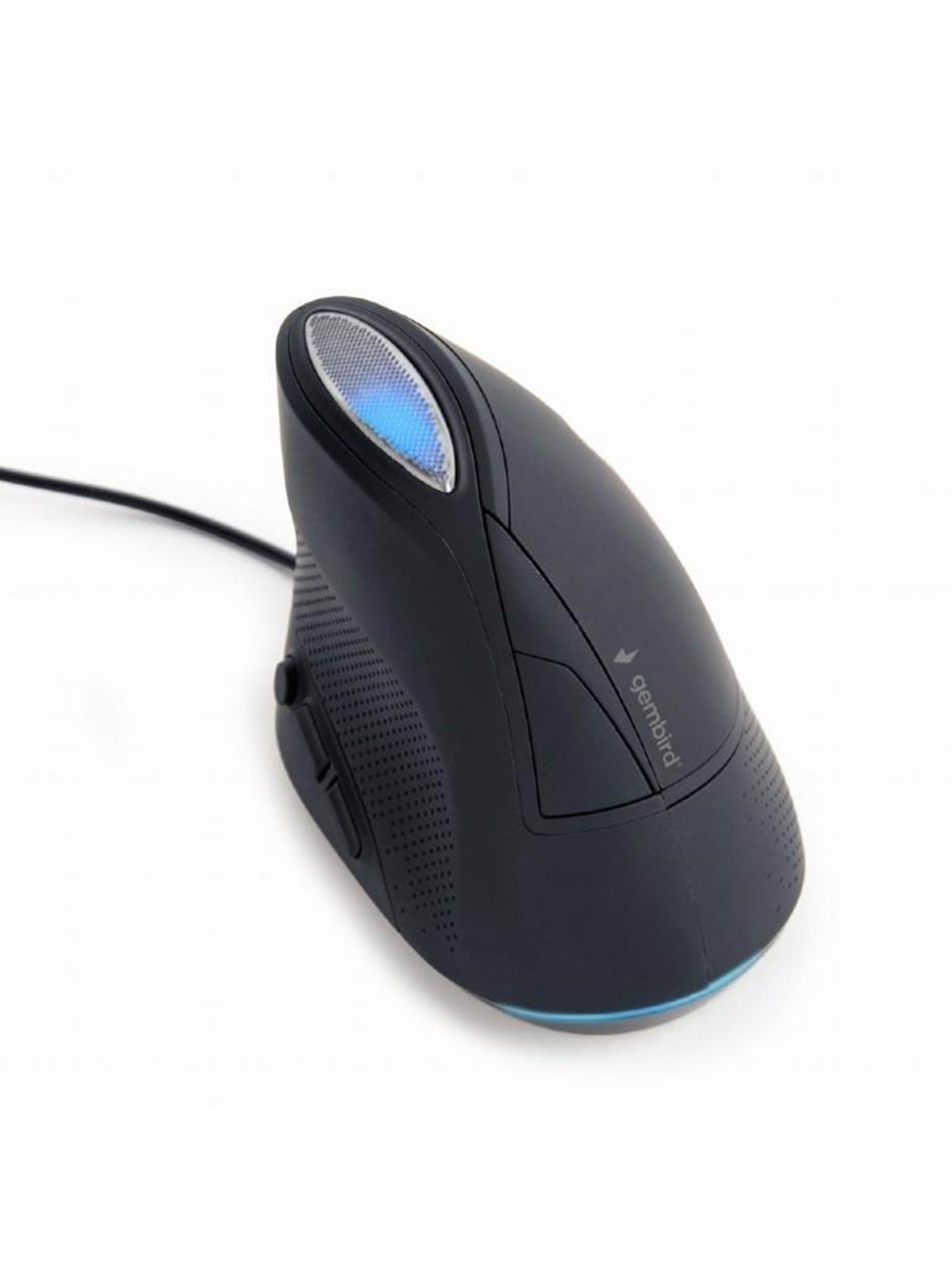 Gembird Ergonomic 6-button wired optical mouse - Vertical mouse (Schwarz)