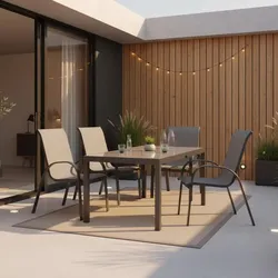 Gartenmöbel Set 5-tlg. Amalfi aus Aluminium