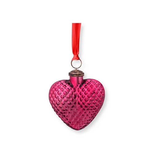 Pip Studio kerstornament hart roze