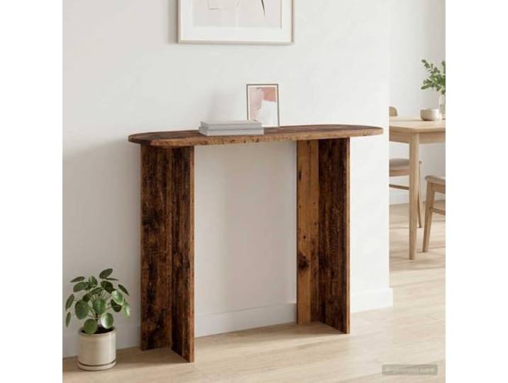 Konsolentisch, Holz, 100 x 39,5 x 75 cm, aus Holz, für Eingangsbereich Schlichtes Design, Verwendung im Innenbereich, wesentliche Aufbewahrung, natürliche Oberfläche, einfache Pflege