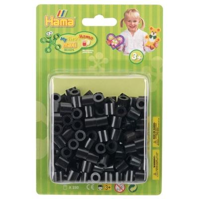 HAMA Maxi Blister-Packung mit 250 Perlen Schwarz