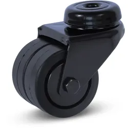 Standfuß Doppelrolle - schwarz