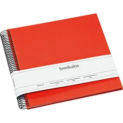 Uni Economy Fotoalbum mittel orangefarben mit weißen Karten